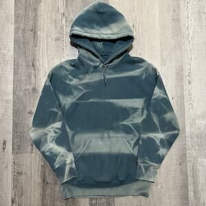 VTG Sun Faded Hoodie Blue Heavy Cotton Distressed Grunge Worn Skater